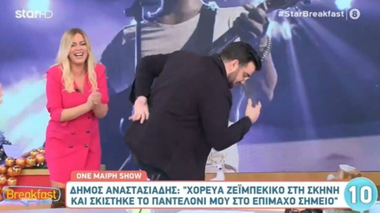 «Γκρεμίστηκε» το πλατό του Breakfast at Star με το ζεϊμπέκικο του Σταύρου Βαρθαλίτη – Αποθεώθηκε ο νικητής του Masterchef 4