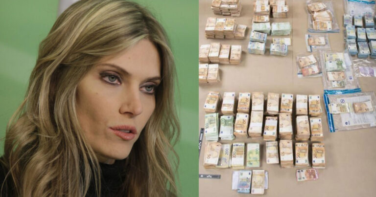 Εύα Καϊλή: Πάνω από 1,5 εκατ. ευρώ βρέθηκαν στο σπίτι της και στην κατοχή του Παντσέρι