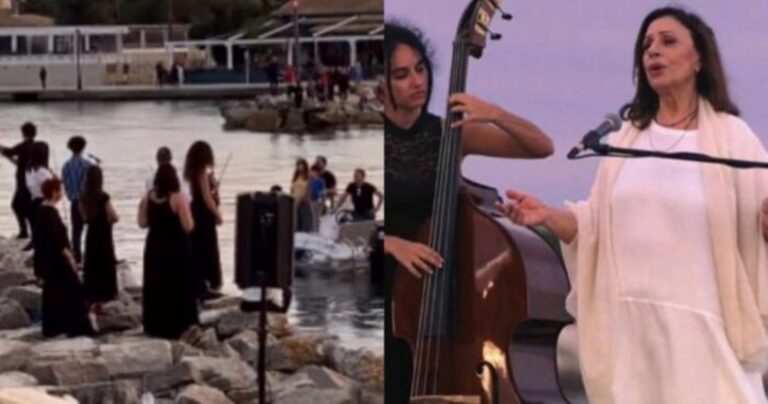 Την αποθέωσε όλη η Ελλάδα Έτσι γυρίστηκε η σκηνή που τραγουδά η Χάρις Αλεξίου στο φινάλε του Maestro