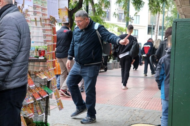 Άκης Παυλόπουλος στο κέντρο της Αθήνας