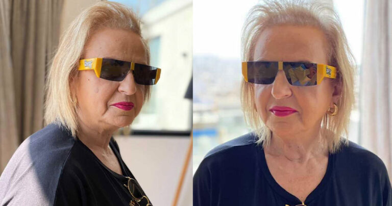Ματίνα Παγώνη: Σε ρόλο…  μοντέλου για γνωστά καταστήματα οπτικών