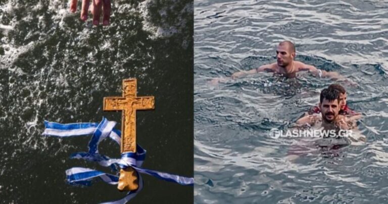 Η πλάτη του μπαμπά ήταν ζεστή και δεν κρύωνα Συγκινεί 8χρονος που βούτηξε στα Χανιά