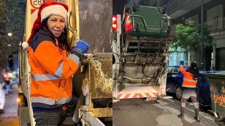 11 χρόνια ηρωίδα: Μάνα 5 παιδιών, κοιμίζει τα μικρά της και ανεβαίνει στο απορριματοφόρο, με παγωνιές και χιόνι