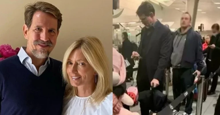 Με σκυμμένο κεφάλι, μόνος χωρίς τη Μαρί Σαντάλ: Έγινε θέαμα στην ουρά του αεροδρομίου ο Παύλος Γλύξμπουργκ