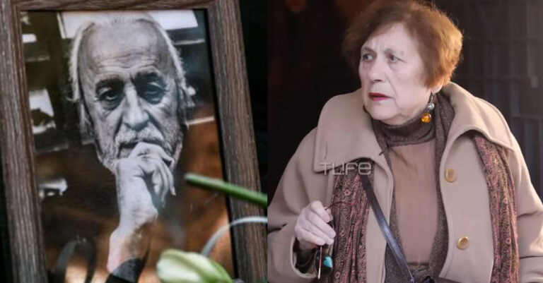 Νότης Μαυρουδής: Τραγική φιγούρα η σύζυγός του στην κηδεία του συνθέτη