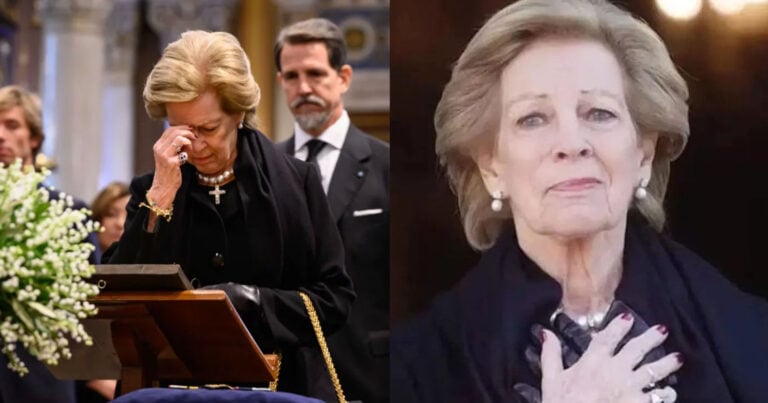 «Πάντα σεμνή και αξιοπρεπής»: Aποθέωσαν την Άννα Μαρία στην κηδεία του τέως βασιλιά Κωνσταντίνου