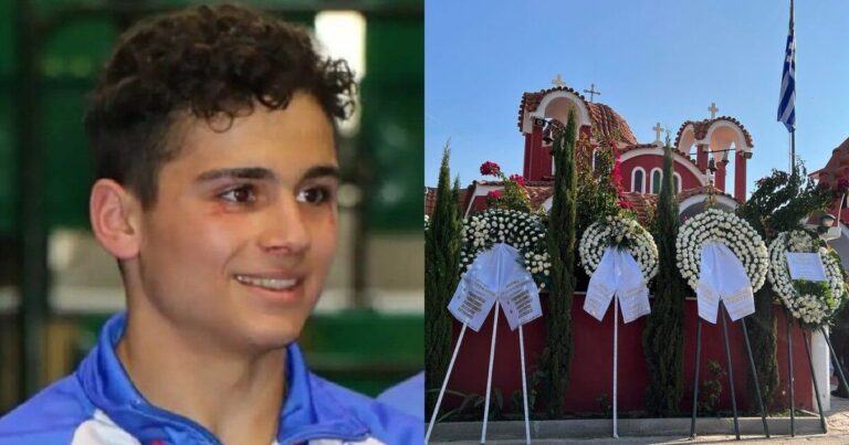 Σήμερα δακρύζει όλη η Ελλάδα Σε κλίμα οδύνης η κηδεία του νεαρού αθλητή πυγμαχίας Βασίλη Τόπαλου