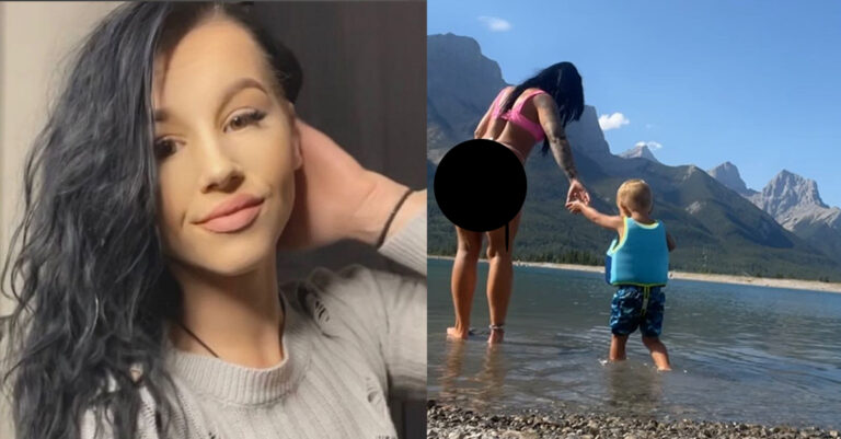 Θύελλα αντιδράσεων με το βίντεο μαμάς με μπικίνι δίπλα στον μικρό γιο της