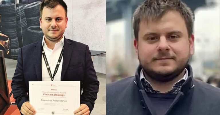 Έλληνας ο καλύτερος καρδιολόγος ερευνητής της Ευρώπης: Βραβεύτηκε για έρευνα στον αιφνίδιο θάνατο