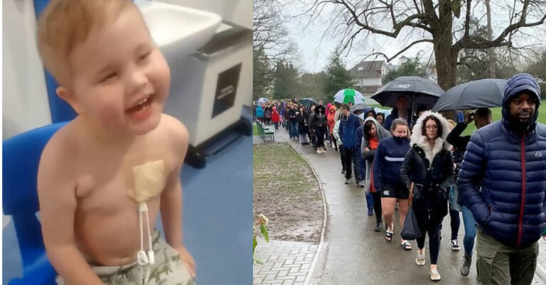 Χιλιάδες άνθρωποι περίμεναν στη βροχή για να δώσουν βλαστοκύτταρα και να σώσουν παιδί που παλεύει με τον καρκίνο