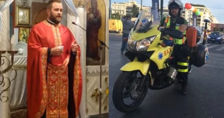 Ιερέας το πρωί και διασώστης ΕΚΑΒ το βράδυ: Ο Απόστολος Δάμκαλης έχει μια απίθανη ιστορία ζωής που εμπνέει