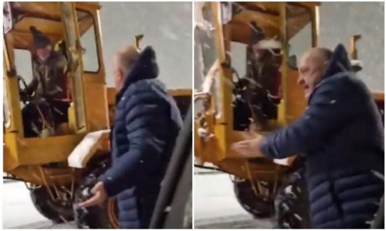 Ο Μπέος γίνεται έξαλλος κυνηγώντας τα εκχιονιστικά στο Βόλο, «ρε θα με τρελάνεις, λίγο μυαλό θέλει»