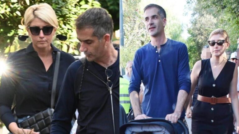 Στιγμές απόλυτης ευτυχίας για την Σία Κοσιώνη και τον Κώστα Μπακογιάννη – Οι εικόνες με τον μικρό Δήμο που πρόδωσαν την χαρά τους