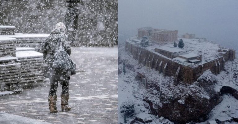 Δείχνει «τα δόντια του» ο χειμώνας: Θα το στρώσει μέχρι και στη Μεσογείων – Χιονοκαταιγίδες και τσουχτερό κρύο