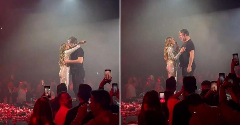 Δέσποινα Βανδή – Βασίλης Μπισμπίκης: Φιλήθηκαν πάνω στην πίστα και ο κόσμος τους έρανε με γαρύφαλλα