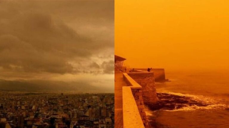 Καιρός: «Κόκκινη» προειδοποίηση από το meteo – Λασποβροχές, αφρικανική σκόνη