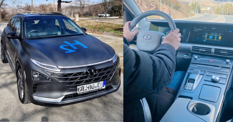 «Καθαρό νερό αντί για καυσαέριο»: Για πρώτη φορά αυτοκίνητο υδρογόνου στους ελληνικούς δρόμους