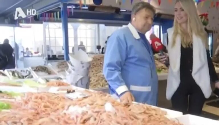 «Κύριε Μάνεση, έχω τρακ με την καλλονή που μου στείλατε»: Ιδιοκτήτης ιχθυοπωλείου για ρεπόρτερ του Alpha