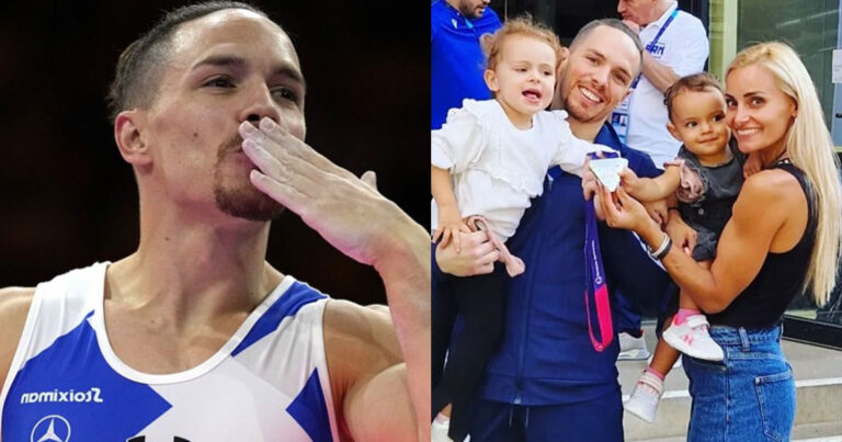 Λευτέρης Πετρούνιας: Η στιγμή που η Βασιλική Μιλλούση και οι κόρες τους τον παρακολουθούν να κατακτά το χρυσό μετάλλιο