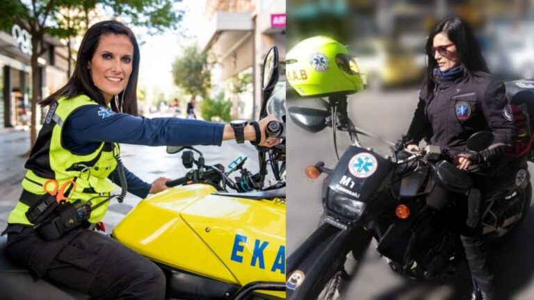 Νάσια Γκουβέρου: Η μοναδική γυναίκα διασώστρια μοτοσικλετίστρια του ΕΚΑΒ και η σπουδαία προσφορά της