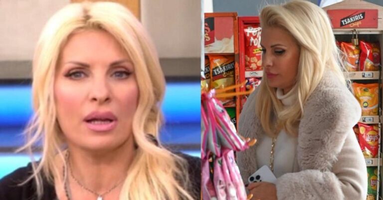 Σταμάτησε… η κυκλοφορία στα Μελίσσια για τη Μενεγάκη: Πήγε περίπτερο βαμμένη φουλ και με γούνα κι έκανε χαμό