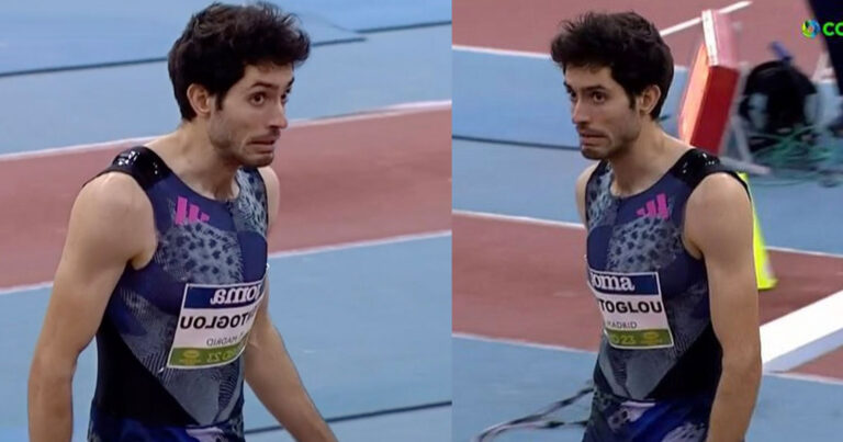 Τεντόγλου: Η γκριμάτσα του στο μίτινγκ της Μαδρίτης μετά το άλμα στα 8,15μ.