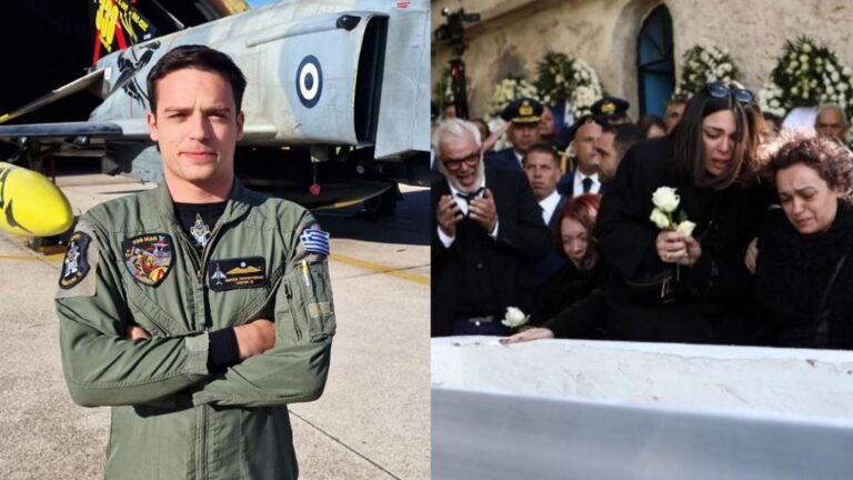 Θρήνος στο 9ήμερο μνημόσυνο του υποσμηναγού Τουρούτσικα: Κατέρρευσε η μητέρα, δεν άντεξε να πάει ο πατέρας