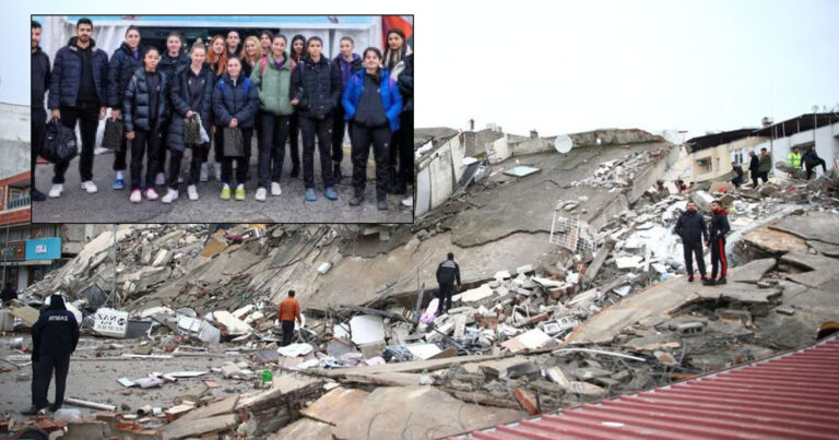 Τουρκία: Η γυναικεία ομάδα βόλεϊ της Χατάισπορ κάτω από συντρίμμια