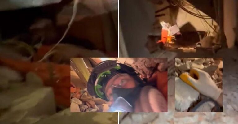 Τουρκία: Βίντεο από κάμερα σε κράνος διασώστη – Η «βουτιά» σε απίστευτο λαγούμι για να σώσει εγκλωβισμένο