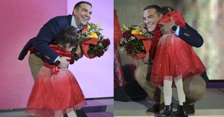 Τσίπρας στη Θεσσαλονίκη: Η στιγμή που τον αγκαλιάζει η κόρη του Αλέξανδρου Νικολαΐδη