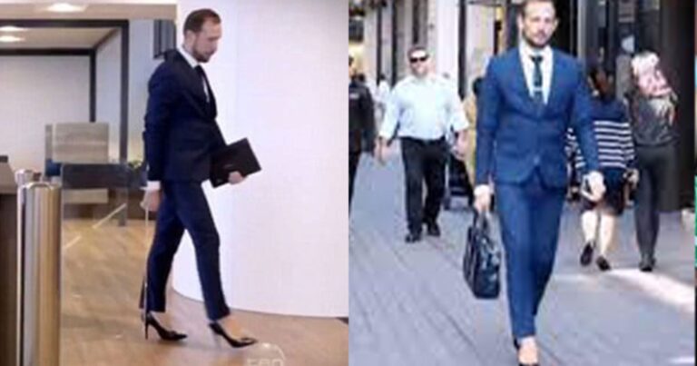 Ασφαλιστής φοράει τακούνια στην δουλειά γιατί τον κάνουν να νιώθει «ανίκητος»