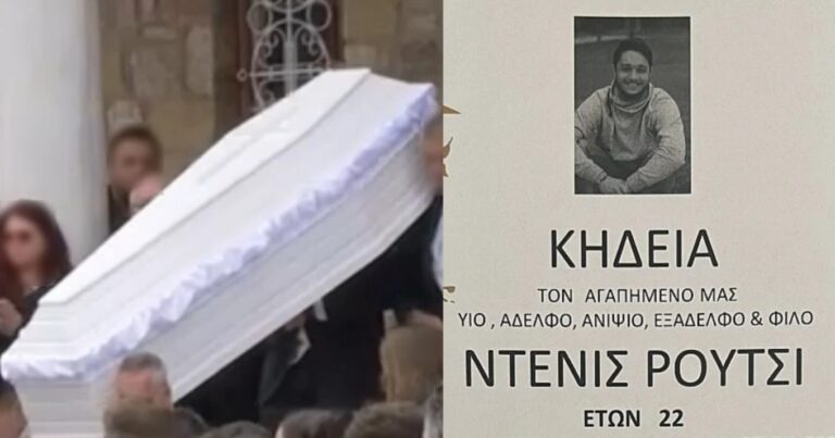 Ράγισαν οι ουρανοί: Τραγικές φιγούρες οι γονείς στην κηδεία του Ντένις Ρούτσι, άφησαν λευκά μπαλόνια στην εκκλησία