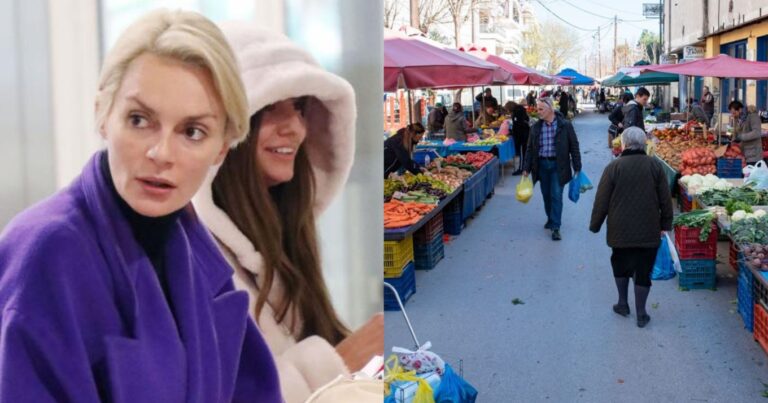 Tους κοιτούσε όλη η λαϊκή, λες κι έκαναν πασαρέλα: Θέαμα Παπαγεωργίου – Χριστοπούλου, βγήκαν έτσι για φρούτα