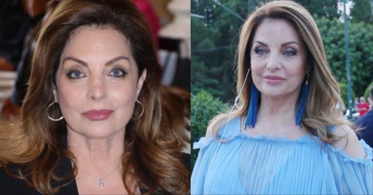 Με μωβ καρέ μαλλιά και κορμάκι: Σούσουρο με την Άντζελα Γκερέκου, διέρρευσαν ακυκλοφόρητη φώτο της