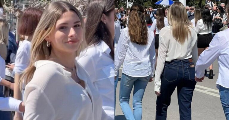 Ίδια η μαμά της: Η 18χρονη κόρη της δημοσιογράφου παρέλασε στην Αθήνα & τράβηξε τα βλέμματα με την ομορφιά της