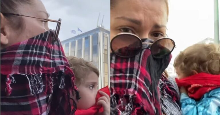 «Ξεφτιλισμένοι, κατεβήκαμε με τα παιδιά μας»: Έξω φρενών η Κλέλια Ρένεση, ξεσπά με την κόρη της στην αγκαλιά