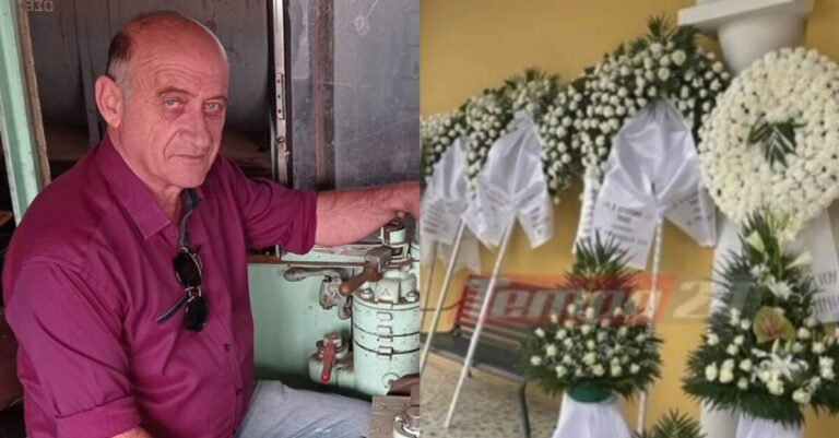 Θρήνος στην Αμαλιάδα: Τραγικές φιγούρες οι τρεις κόρες και η σύζυγος του μηχανοδηγού Γιώργου Κουτσούμπα στην κηδεία του