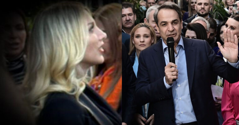 Στην ομιλία Μητσοτάκη στη Γλυφάδα η Κωνσταντίνα Σπυροπούλου