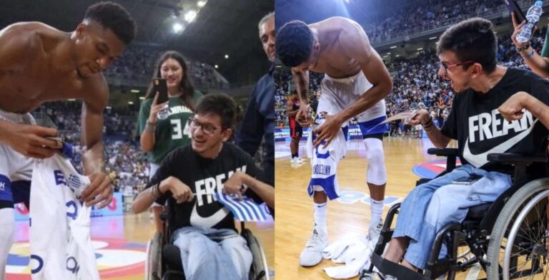 Τεράστιος Αντετοκούνμπο: Χάρισε την φανέλα του σε παιδί με κινητικά προβλήματα, τον χειροκρότησαν οι πάντες