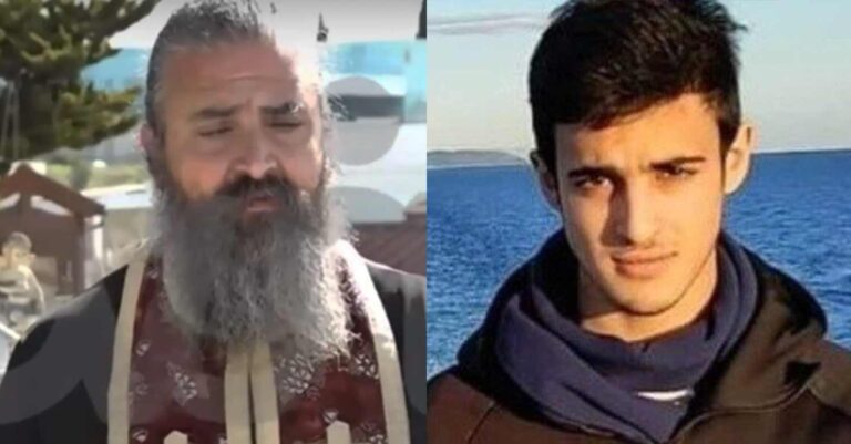 «Όταν άνοιξα το φέρετρο και είδα το πρόσωπό του ησύχασα»: Συγκλονίζει ο πατέρας-ιερέας του 23χρονου που σκοτώθηκε στα Τέμπη