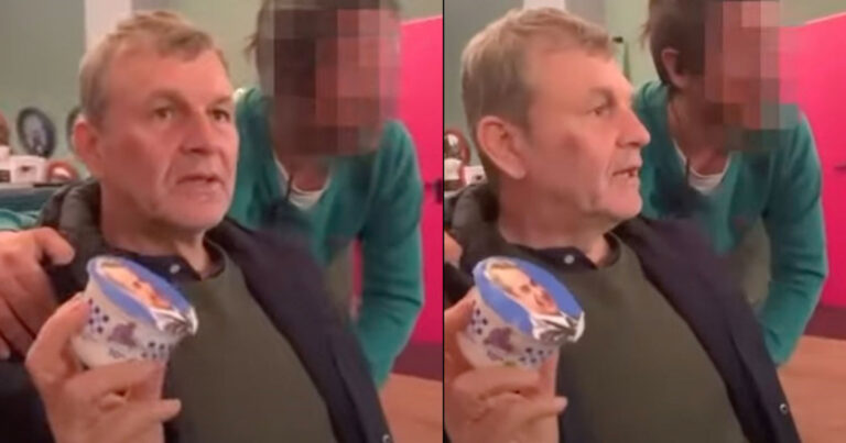 Ο Γκλέτσος εμφανίστηκε να κρατάει γιαούρτι με το πρόσωπο του Μητσοτάκη