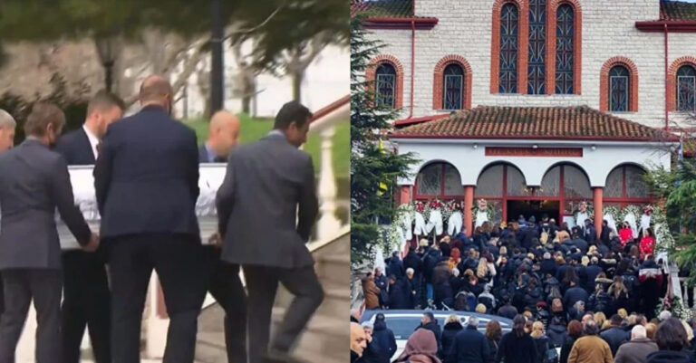 «Είναι άδικο»: Συγκλονιστικές στιγμές στην πρώτη κηδεία θύματος από τα Τέμπη – Σε λευκό φέρετρο η 34χρονη Αθηνά