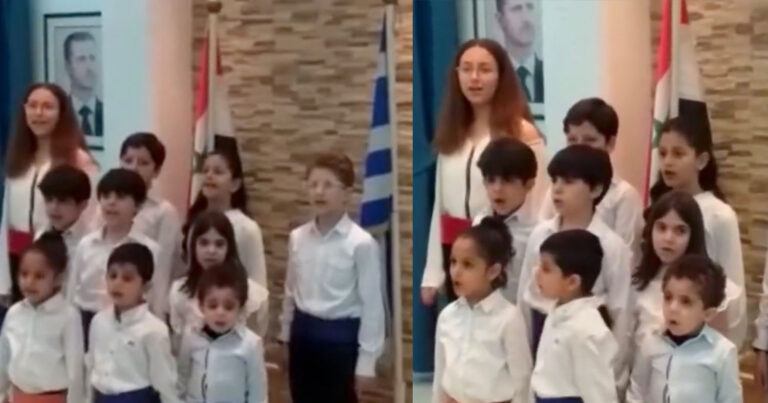 Ανατριχίλα: Ελληνόπουλα της Συρίας ψάλλουν τον εθνικό ύμνο! Αυτά τα παιδιά εγκαταλείψαμε!