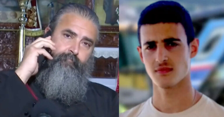 Τέμπη – Πατέρας Χριστόδουλος: «Μετά την κηδεία του Κυπριανού κάναμε λειτουργία, ήταν πολύς κόσμος. Στην εκκλησία επικράτησε μια γαλήνη»