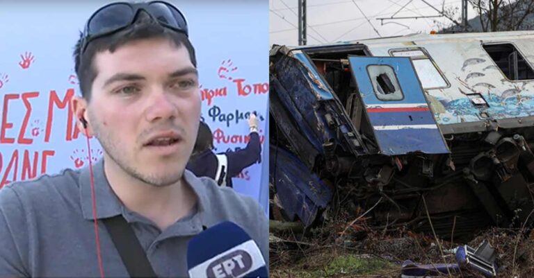 Επιζών δυστυχήματος στα Τέμπη: «Οκτώ μέρες δεν με κάλεσε κανείς, έλαβα μόνο ένα ειρωνικό τηλεφώνημα από την Hellenic Train»