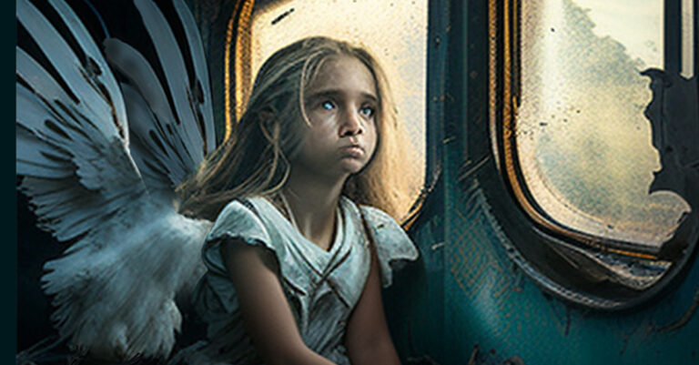 Συγκλονίζει το νέο σκίτσο του Αρκά: Το κορίτσι άγγελος στο διαλυμένο τρένο και το μήνυμα για τις ευθύνες