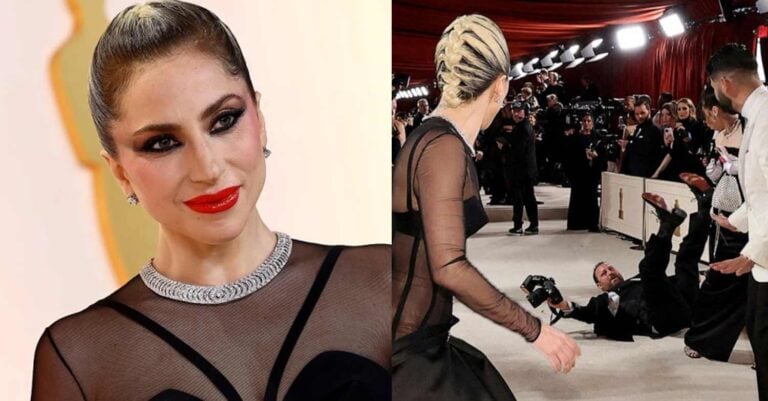 Όσκαρ 2023: Η Lady Gaga έτρεξε να βοηθήσει φωτογράφο που έπεσε στο κόκκινο χαλί