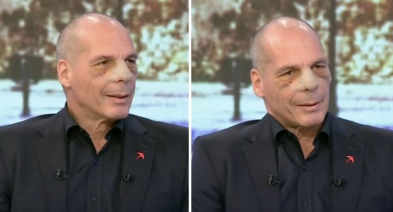 Η πρώτη εμφάνιση του Γιάνη Βαρουφάκη μετά την επίθεση εις βάρος του