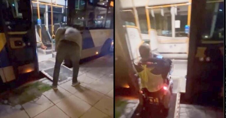 Οδηγός λεωφορείου έσκυψε και βοήθησε ΑμεΑ να επιβιβαστεί και όλο το Ίντερνετ του υποκλίθηκε