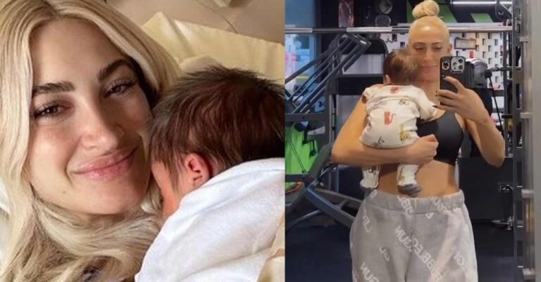 «Προπόνηση με Νουνίτο»: Η Ιωάννα Τούνη πήρε τον 2 μηνών γιο της στο γυμναστήριο